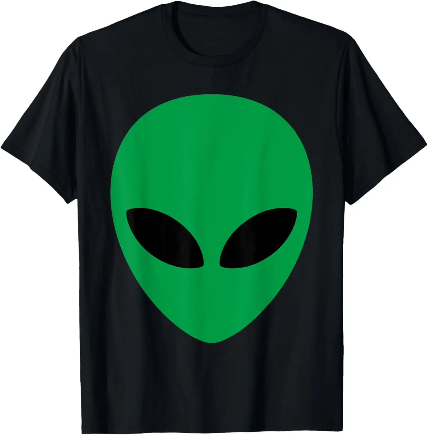 

Alien Head Tshirt Green Alien Grey Shirt T-Shirt