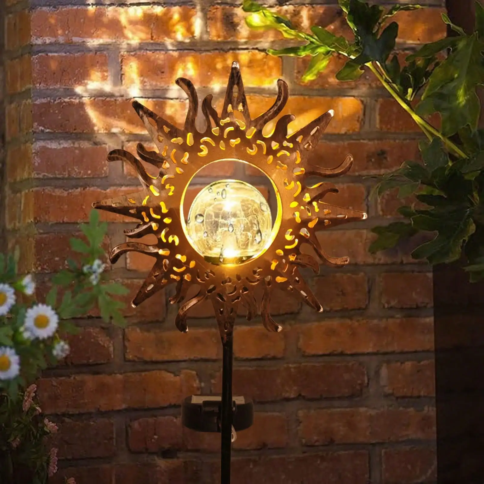 1 Stück solarbetriebene Gartendekor-Landschaftsleuchte, Solarleuchte für den Außenbereich für Wege, Rasen, Hof, Camping, Außenbeleuchtung