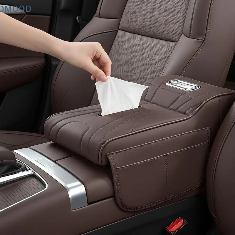 【CR】Car Armrest Elbow Support Booster Pad 2026 New Memory Foam with Storage Pocket Universal for Daily Driving Comfort