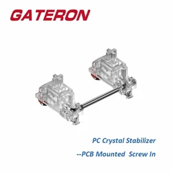 GATERON PCB Mount Screw In Stabilizer V2 7u 6.25u 2u Customized DIY Hot Swap 60% Mechanical Keyboard PC Crystal Stabilizer