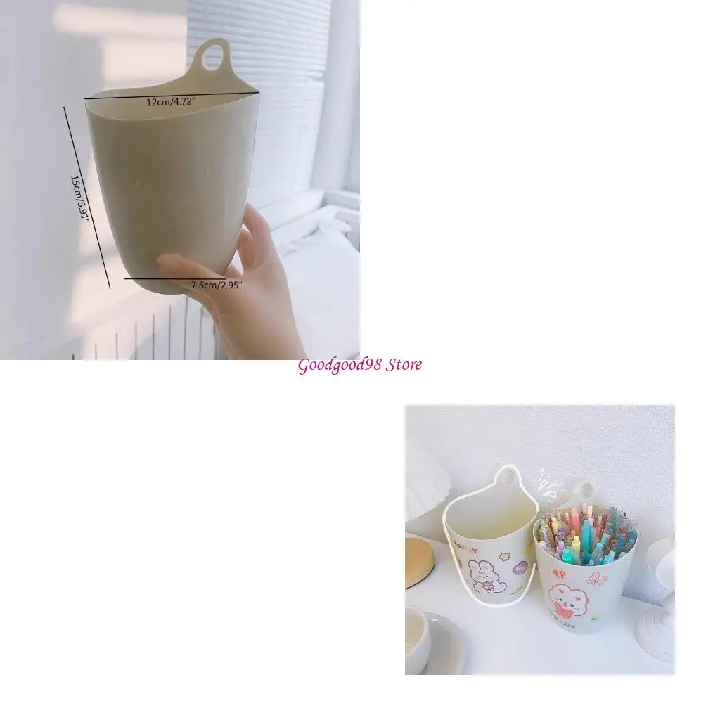 

Wall Hanging Marker Pen Holder Coloring Pen Makeup Brush Storage Box