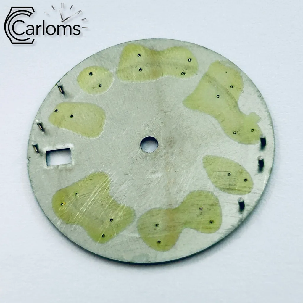 28,5mm NH35 Uhrenzifferblatt Schwarz Blau Grün Weiß Grau Steriles Uhrenzifferblatt Hochwertige Uhrenmodifikationsteile – Detail 5