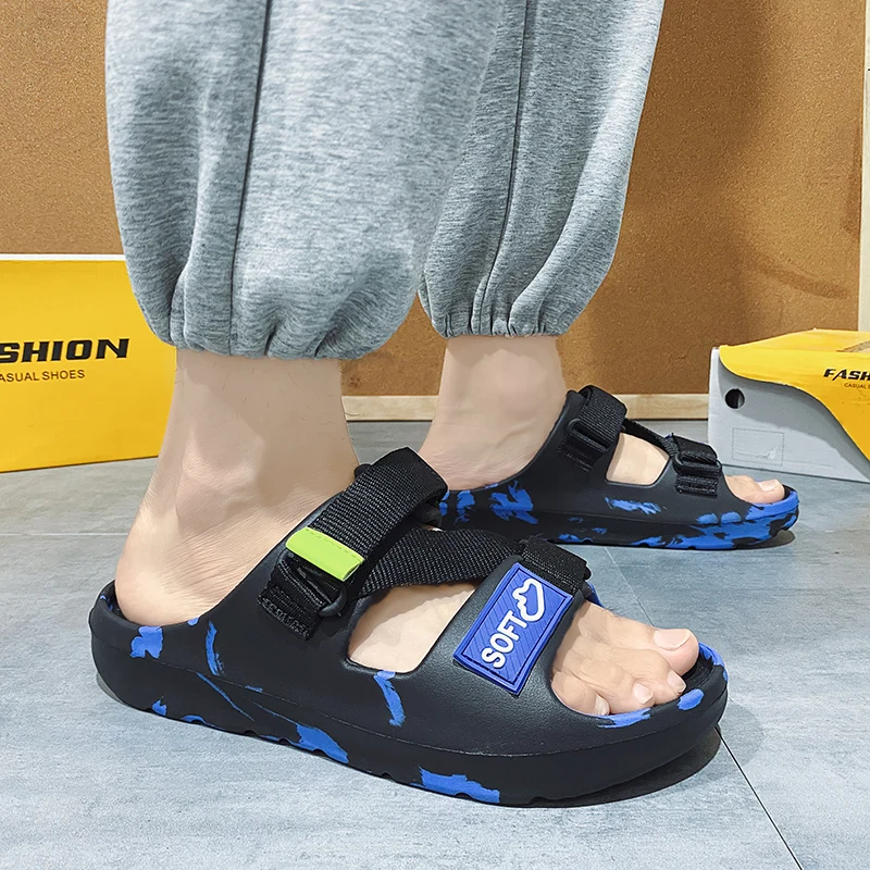 YISHEN Slippers For Men Fashion Sandals Summer Casual Shoes Outdoor Household Beach Ourdoor Slides Mules Flats Zapatillas Hombre