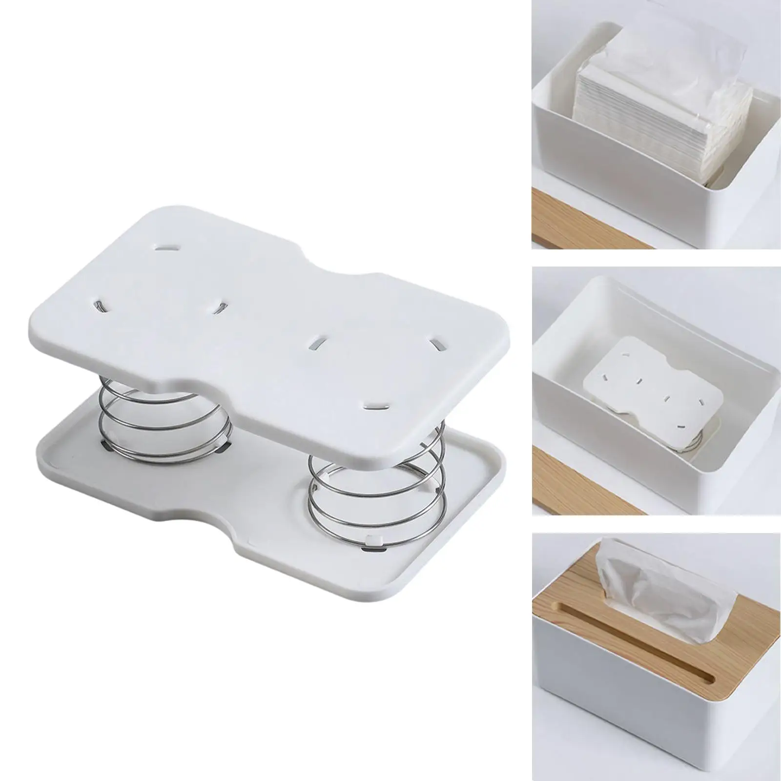 Tissue Box Spring Support Durable presents Bottom Support Storage Box Spring Sheet Bracket For Kitchen Office Room Living Room