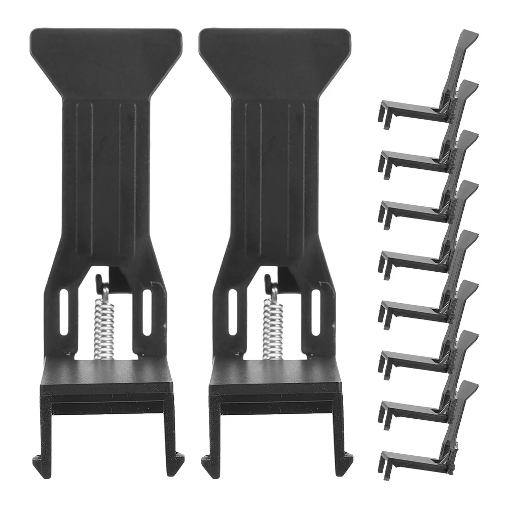 

Key Cashier Box Clip Register Fixing Clamp Replacement Money Tin Black Plastic Accessories