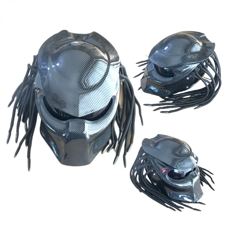 

Predator Helmet Motorcycle Locomotive Cool Full Face Helmet Personality Cool Riding Helmet Outdoor Travel Protection Safety Cap