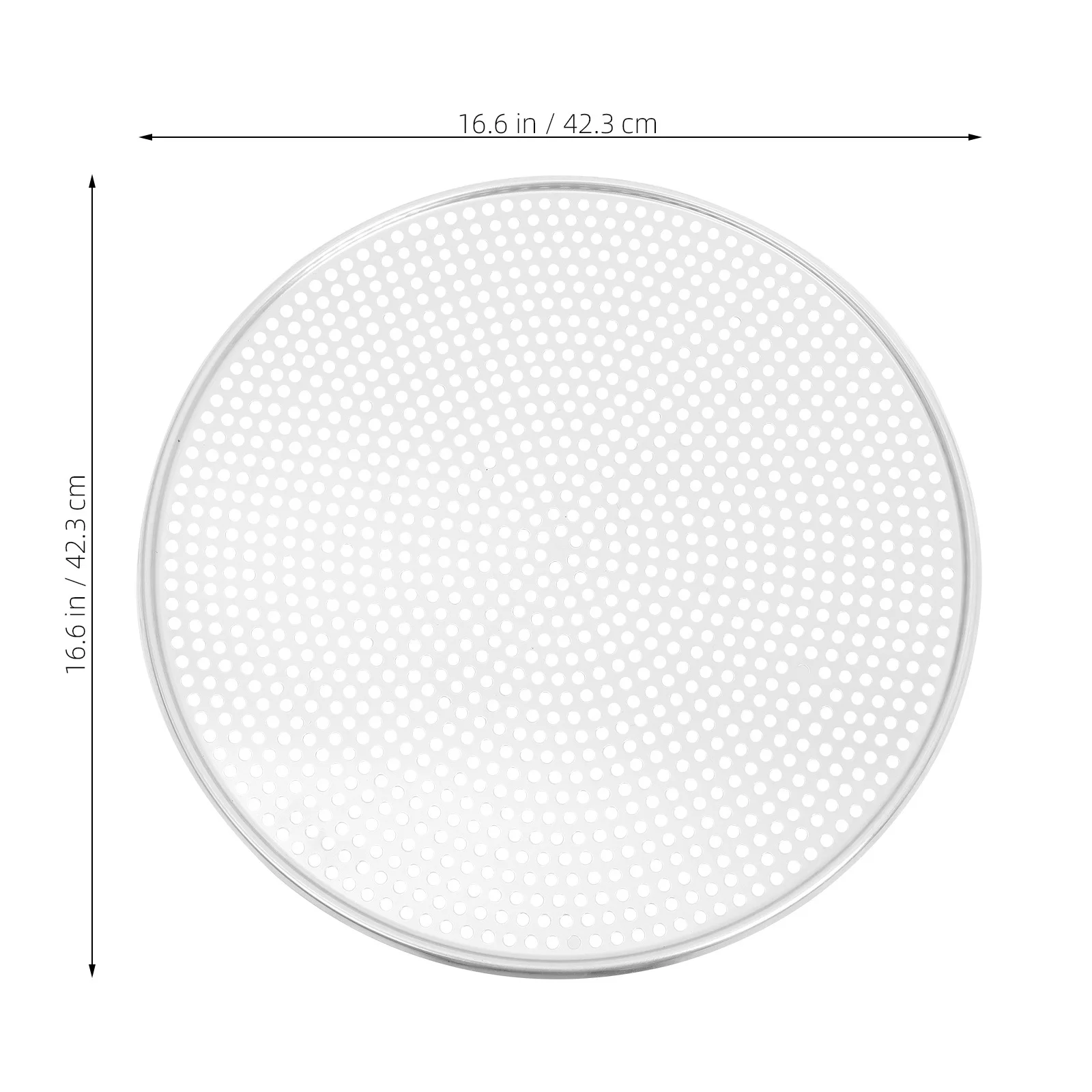 16 Inch Baking Tray Pan Holes for Baking Aluminum Screen Tray Round Pans Kitchenware Metal Pizza Plate Household