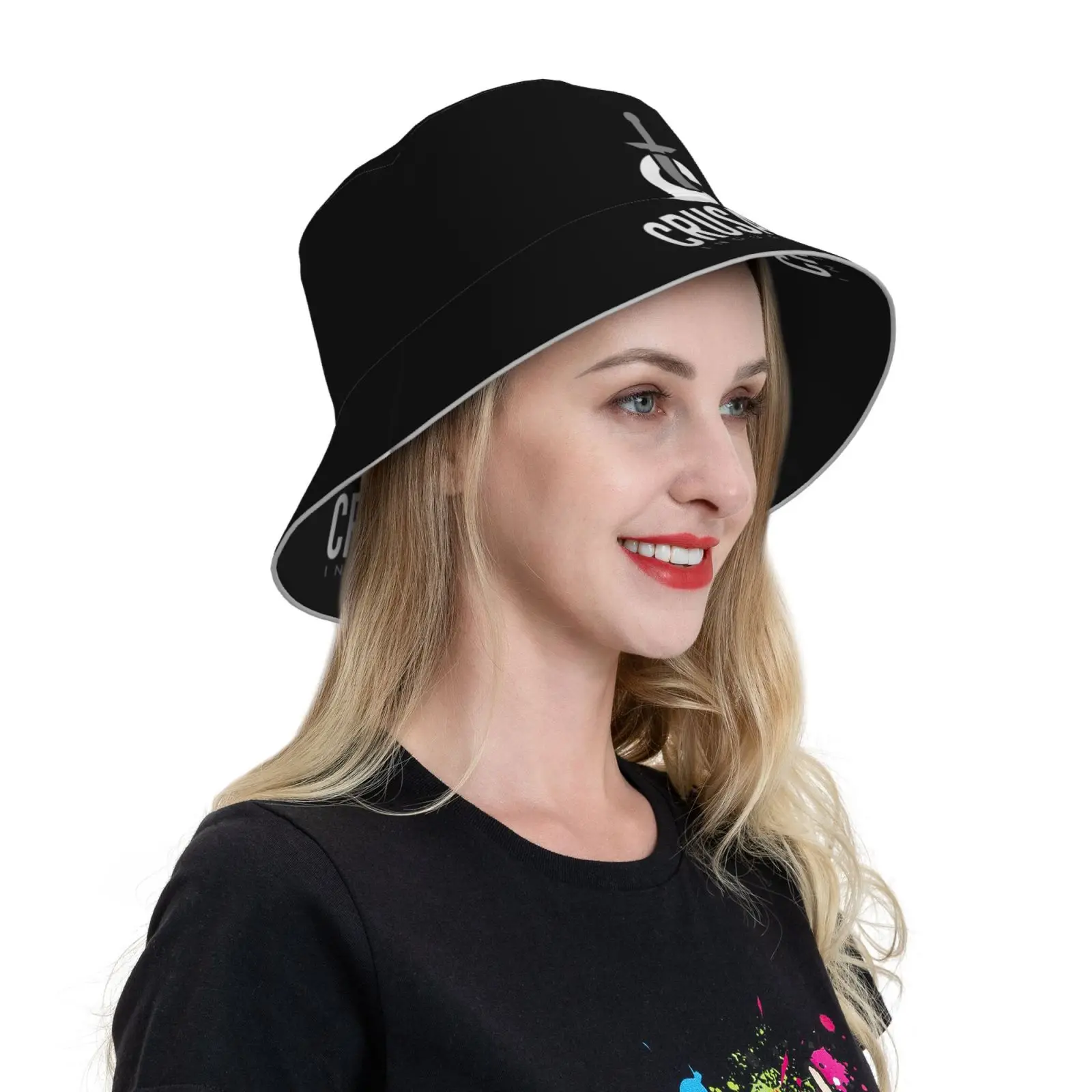 Industries Logo Star Bw Cap Diy Foldable Sunshade Fashion Leisure Bucket Hat Star Logo Space Game Industries Genesis Hercules