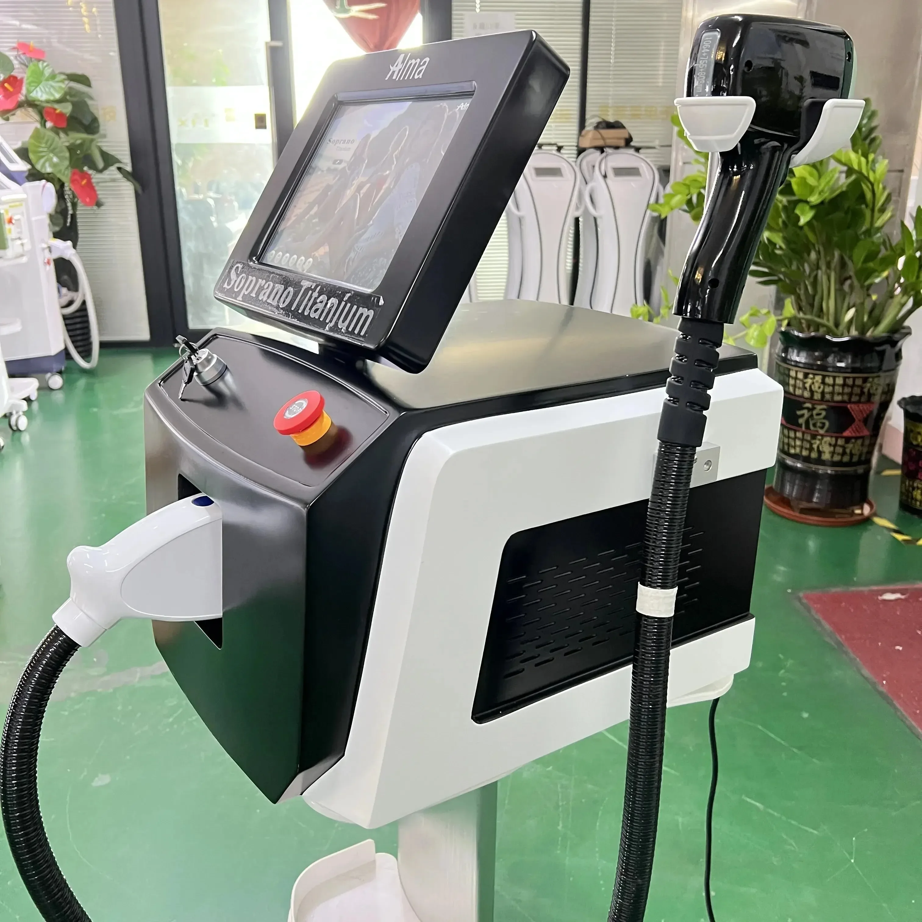 Latest Diode ND:YAG Laser Hair Removal Device - Triple Wavelength, 3500W Power, Painless and Permanent 808nm+1064nm+755nm