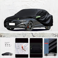 For hyundai lafesta Car cover Exterior Car Cover Outdoor Protection Full Car Covers Waterproof Sunshade Anti UV Snow Cover Black