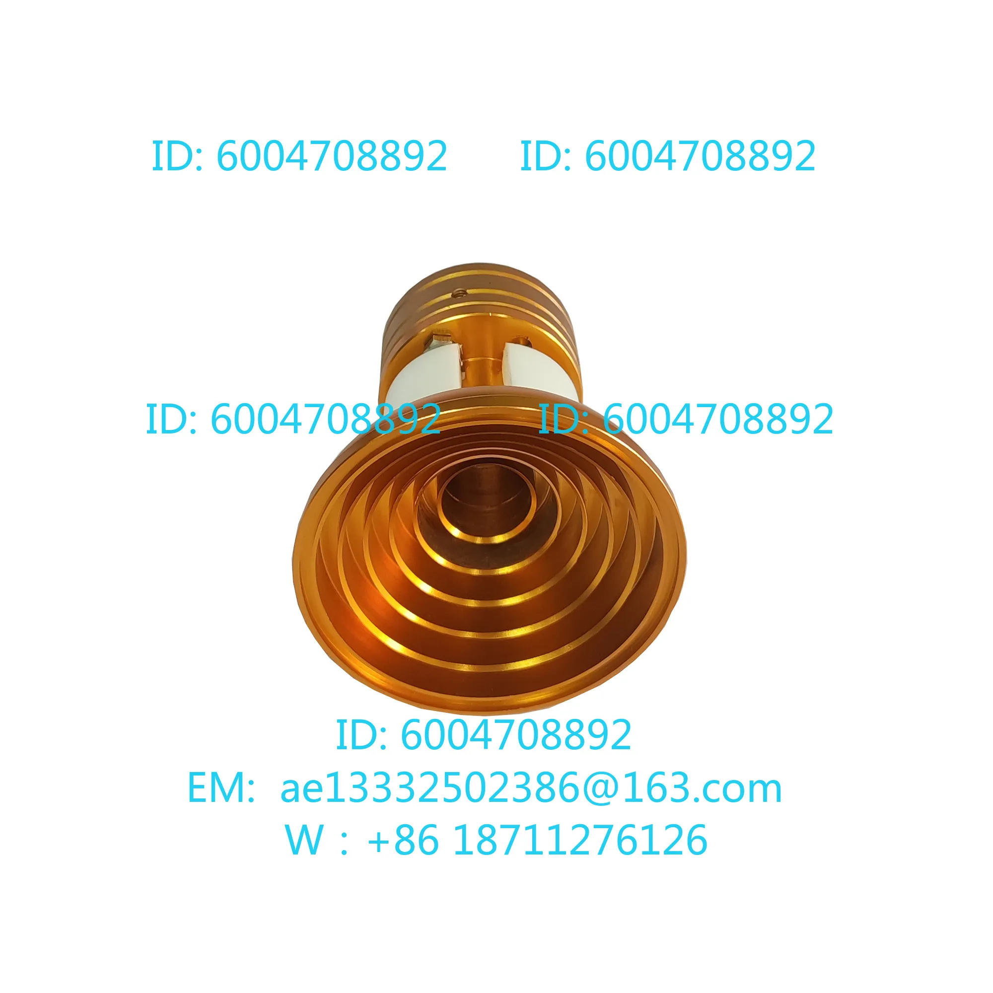 Ku-band bias-fed 5-turn split-fed WR75 waveguide