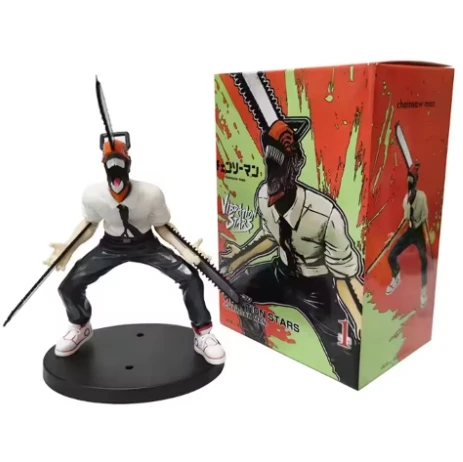 Chainsaw Man Denji Anime-Figur Denji/Power Actionfigur Chainsaw Man Denji Figurine Sammlermodell für Erwachsene Spielzeugpuppe