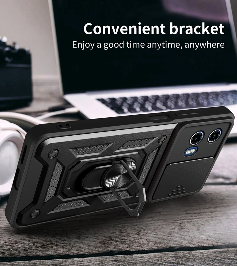 For Motorola Moto G04 G04S G14 G24 G34 G54 G84 5G Case Phone Camera Lens Protective Magnet Armor Shockproof Bumper Cover image 5
