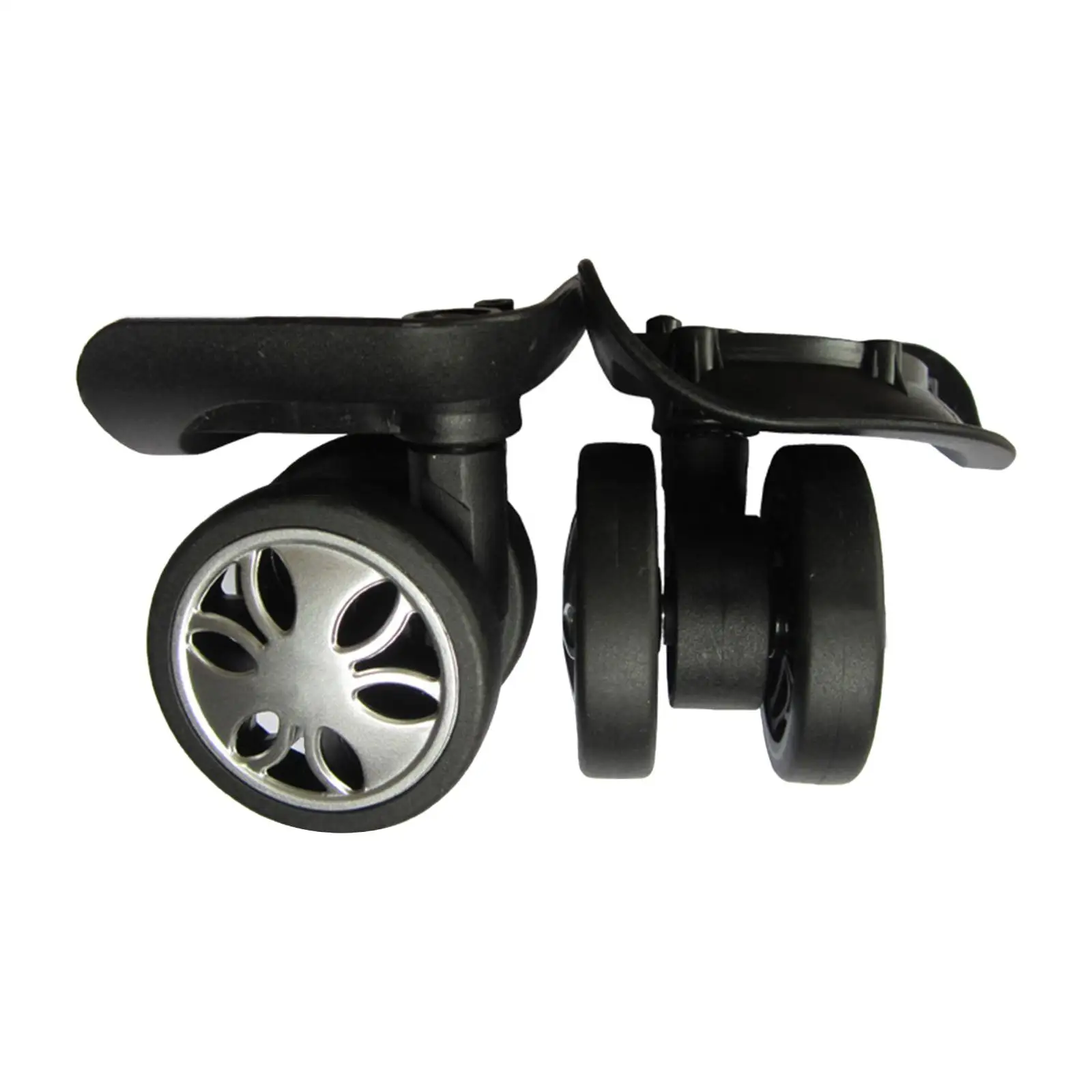 2Pcs Trolley Wheels Quiet 360 Degree Rotation Flexible Luggage Replacement