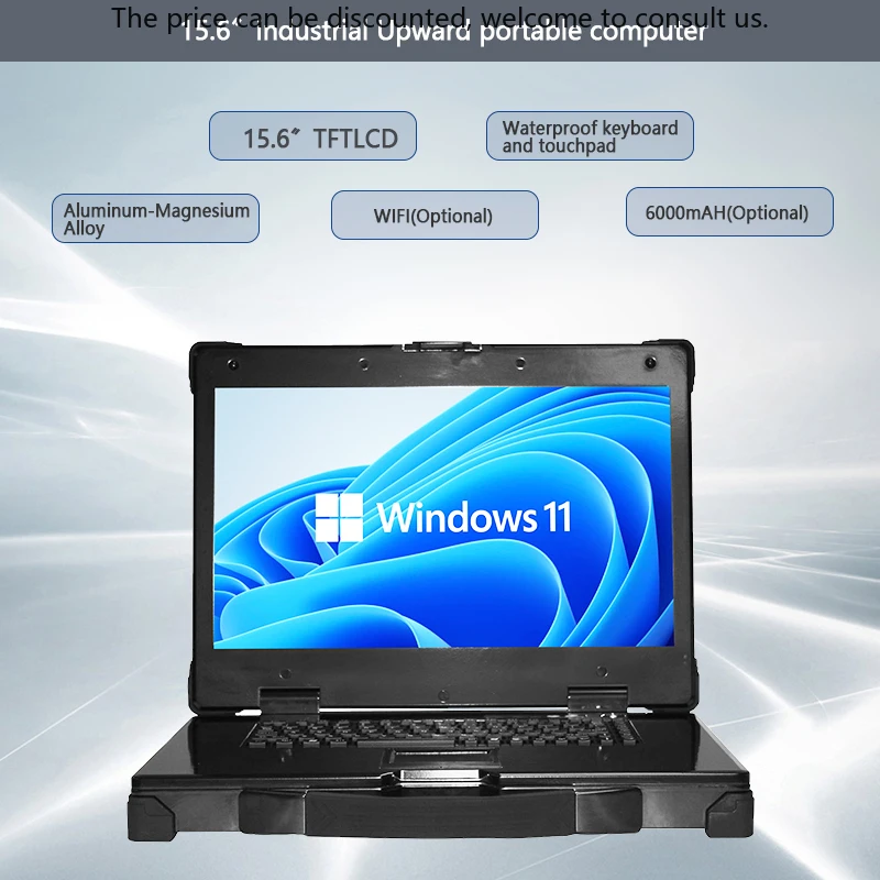 

15.6 Inch Portable Industrial Computer With LCD Display Supports Intel Celeron I3/I5/I7 CPU 3.5\" Motherboard 16GB Video Memory