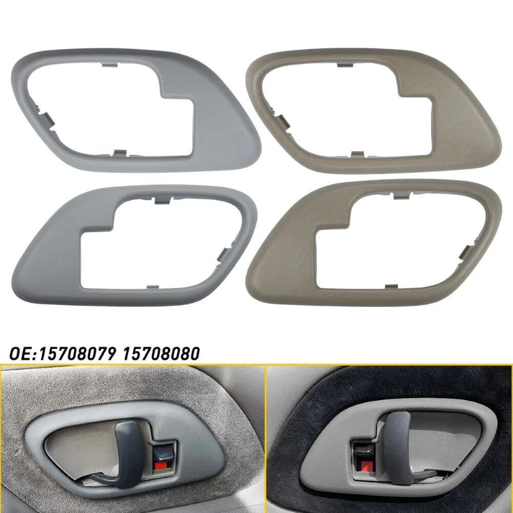 1 Pair Car Interior Door Handle Trim Plate Bezels Trim for Chevrolet GMC Truck Inner Accessories Left 15708079 Right 15708080 view 5