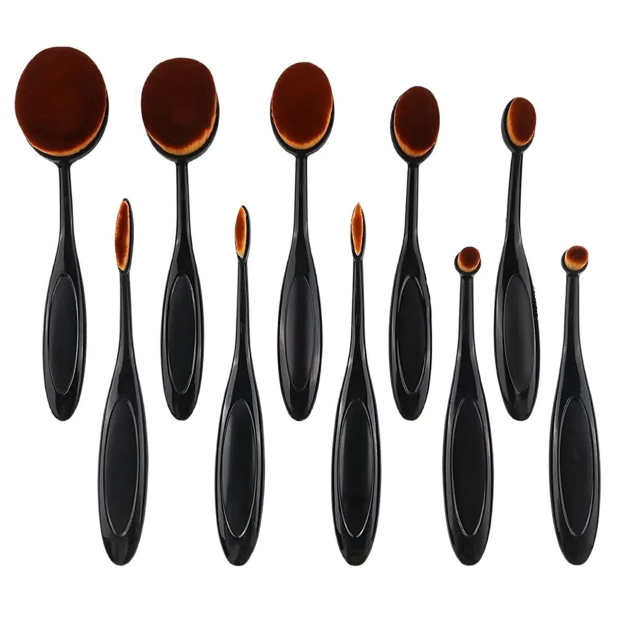 ABPP 10Pcs Ink Blending Brushes Set for Scrapbooking, Card Making, Crafting - Mixed Sizes