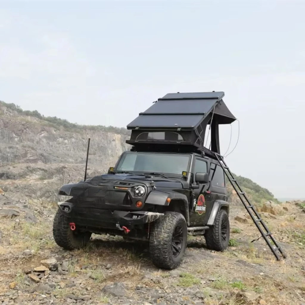 Lightweight Super Thin Aluminum Triangular Roof Top Tent Automatic Car Rooftop Tent for Truck