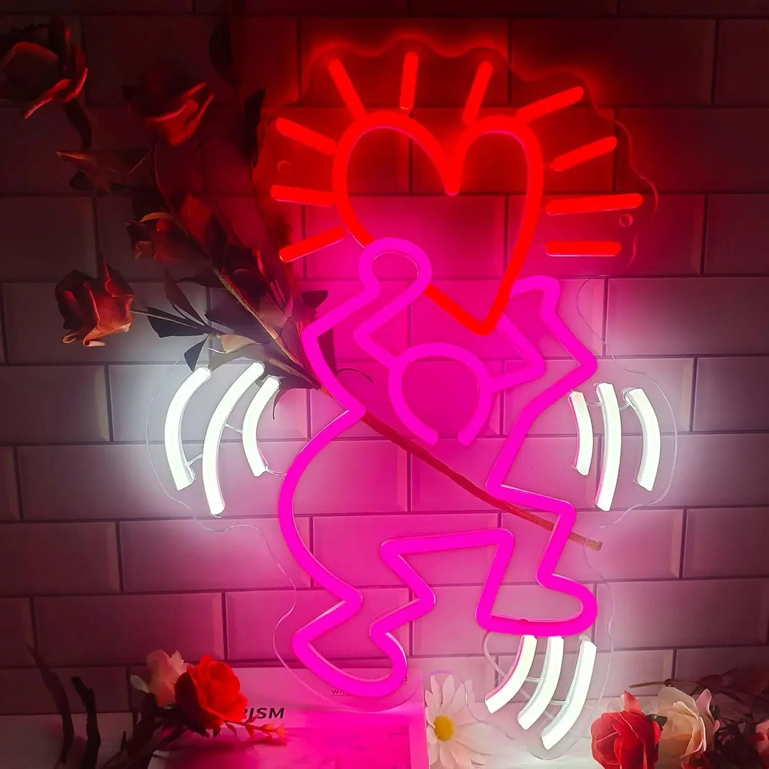 Heart Art Neon Light Sign LED Neon Light For Wall DecorMan Cave Beer Bar Club Bedroom Office Hotel Cafe Birthday Wedding Party