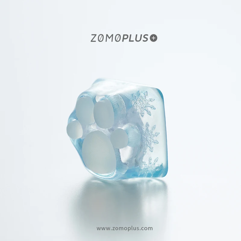 

ZOMO PLUS Key Cap Kawaii Cute 3D-печатная смола и силиконовая Сакура/Tiffany Kitty Paw Artisan Keycap Механическая клавиатура Cat Paw