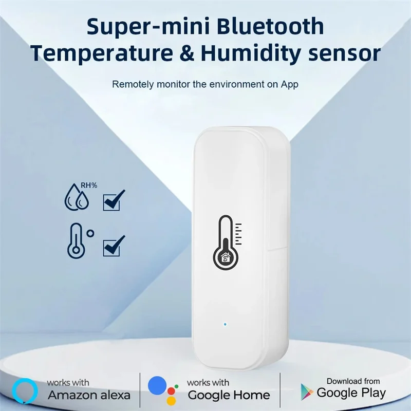 Tuya-Sensor inteligente de temperatura y humedad, Monitor de aire acondicionado mejorado, aplicación remota Bluetooth, Control, termómetro, higrómetro, 2025