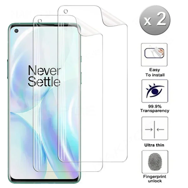 999D Hydrogel Film For Oneplus 7 7T 8 Lite 9 10 Pro 8T 9R 9E 9RT Screen Protector Nord 2 N10 N20 N100 N200 Soft Protective Film