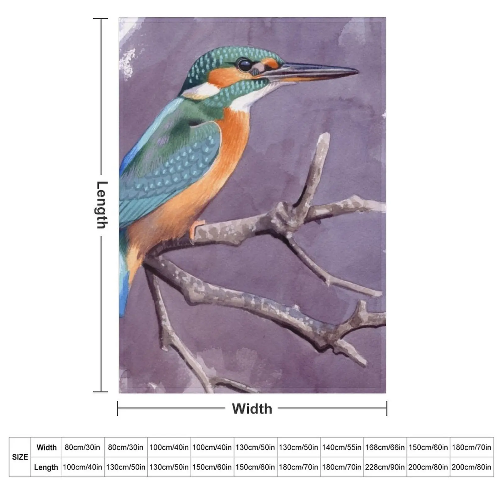 Common Kingfisher Throw Blanket Bed Fashionable Blankets For Sofas Loose Beautifuls Blankets