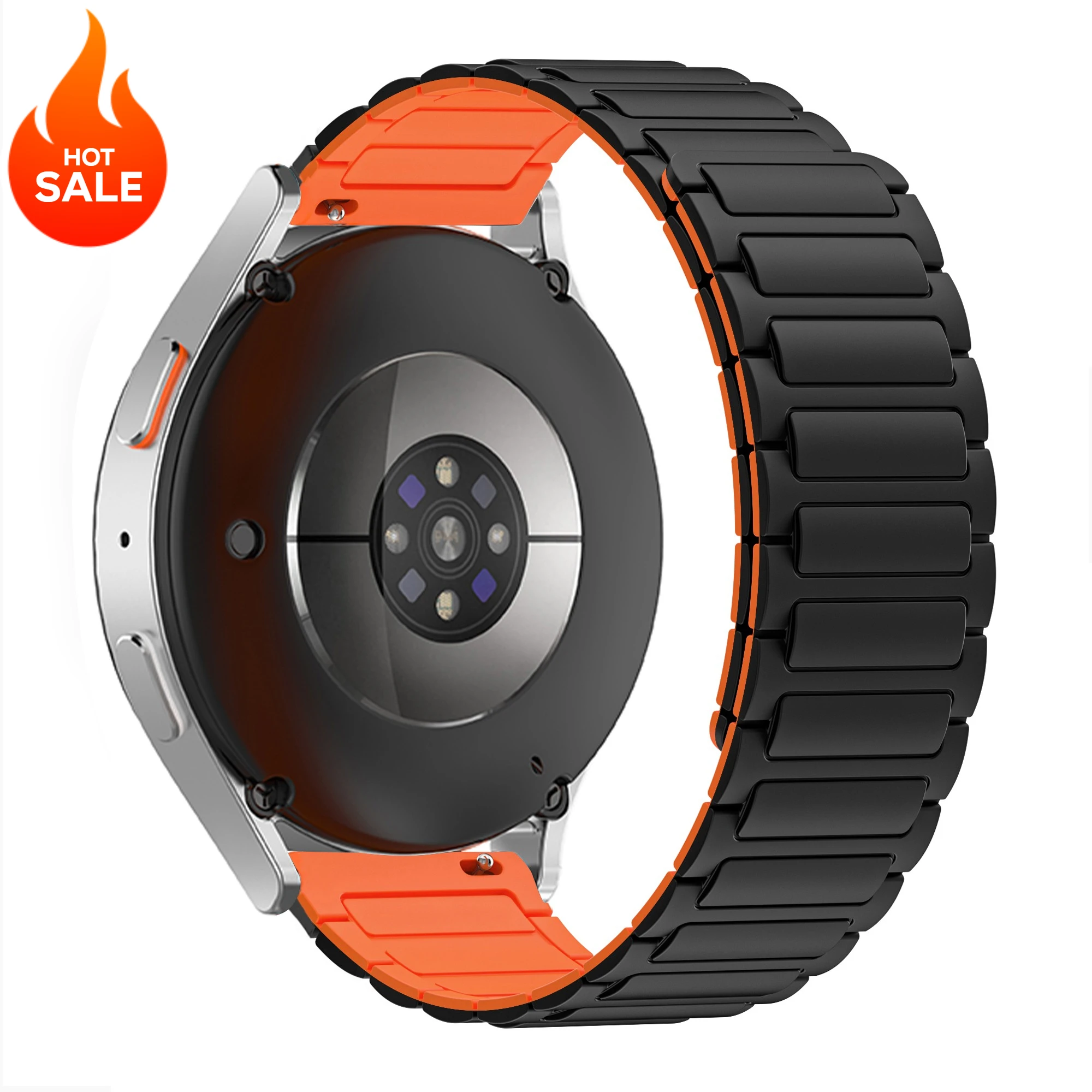 18mm 20mm 22mm Silikonarmband für Huawei Watch GT6 GT5 6Pro GT4 46mm Magnetband für Samsung Galaxy Watch 7 6 5 4 Classic 5Pro