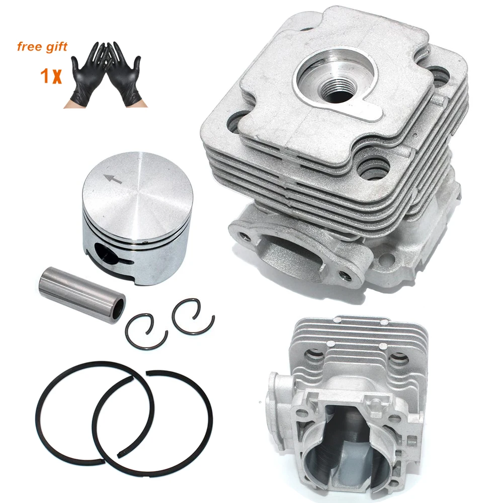 Cylinder Piston Kit 45mm for Oleo-Mac 453BP Ergo 753S 753T OS530 Ergo OS550 Ergo Efco 8530IC 8535 8535 Ergo 8550 Boss 8753BAV