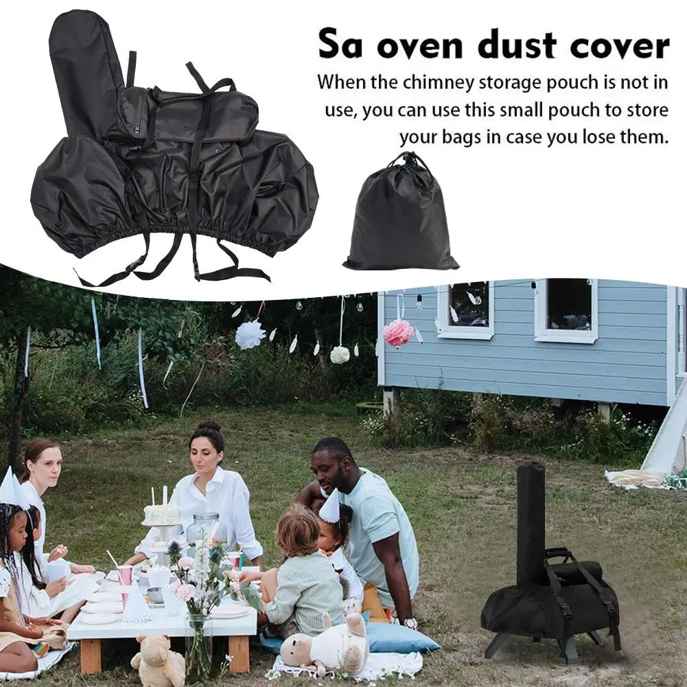 Pizza Oven Dust Cover for Karu12 Waterproof Pizza Oven Cover 420D Oxford Fabric Waterproof Portable with Handle BBQ Accesso N8W6