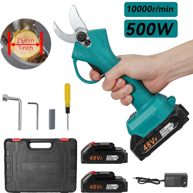 Cisailles électriques sans fil 25MM pour jardinage, fruits et bonsaïs, outil de jardin compatible avec batterie Makita