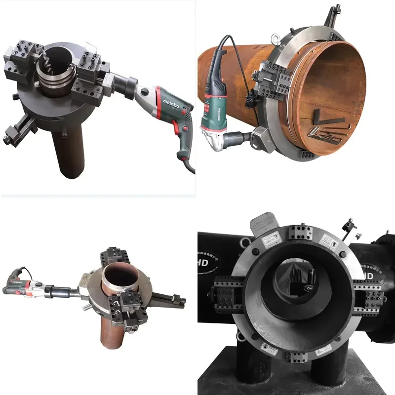 Electric Portable Pipe Cutting and Beveling Machine Cold Cutting Tool for Carbon Steel and Stainless Steel Pipes