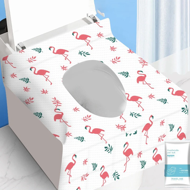 10/20/50 قطعة أغطية مقاعد المرحاض القابل للتصرف للسفر الحمامات العامة طائرة النظافة العالمي صالح جميع الأعمار قعادة التدريب #1