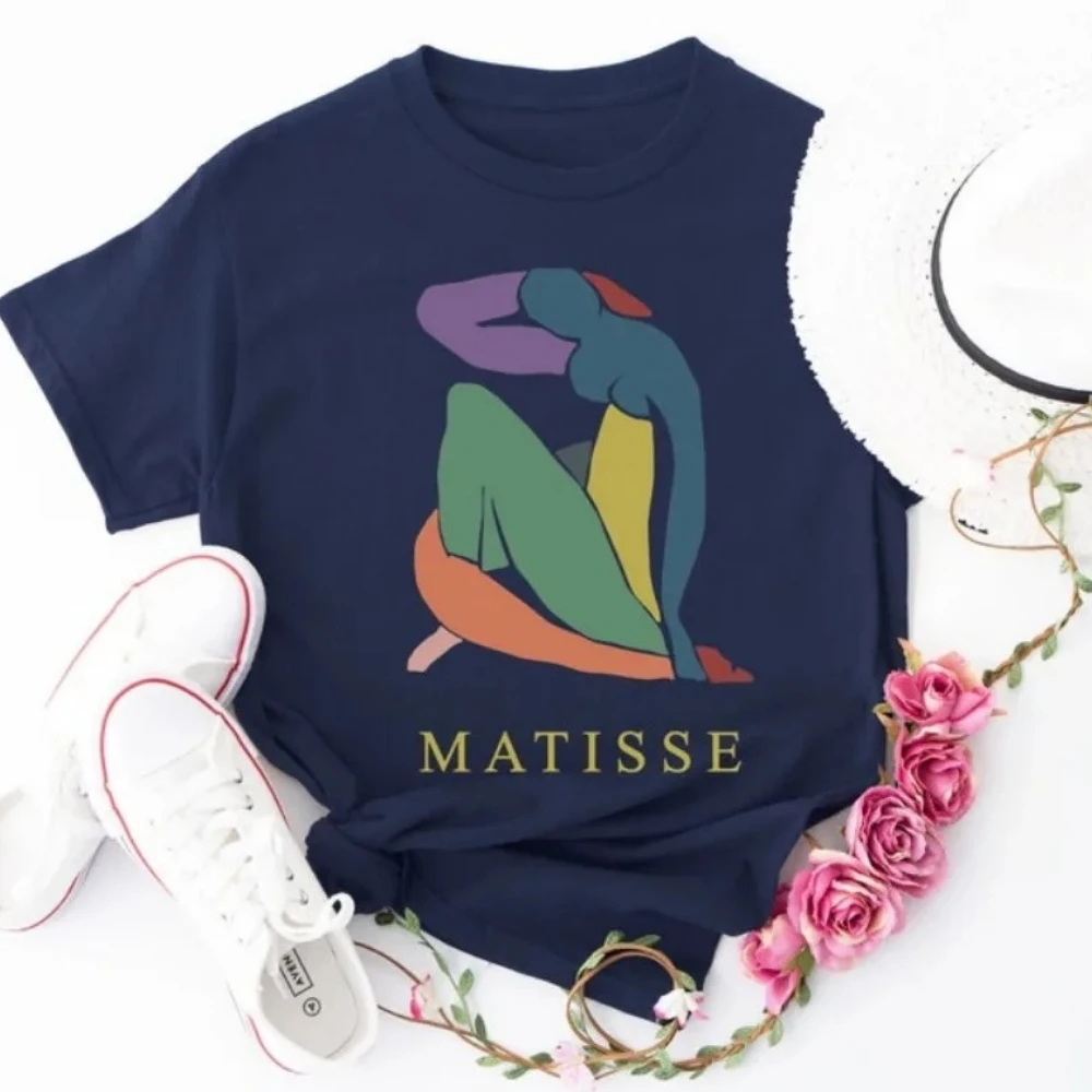 Henri Matisse Art Shirt Abstract Artist Clothes Modern Art Tees Painter Gift Shirt Art Lover Tops High Quality Cotton Tops