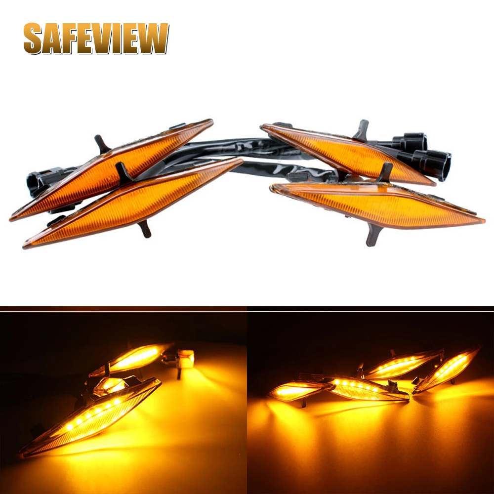 4x Front Grill Lights For 2014-2023 Toyota 4Runner TRD Pro Grille Including SR5 TRD Off-Road Limited TRO Pro Models Raptor Style