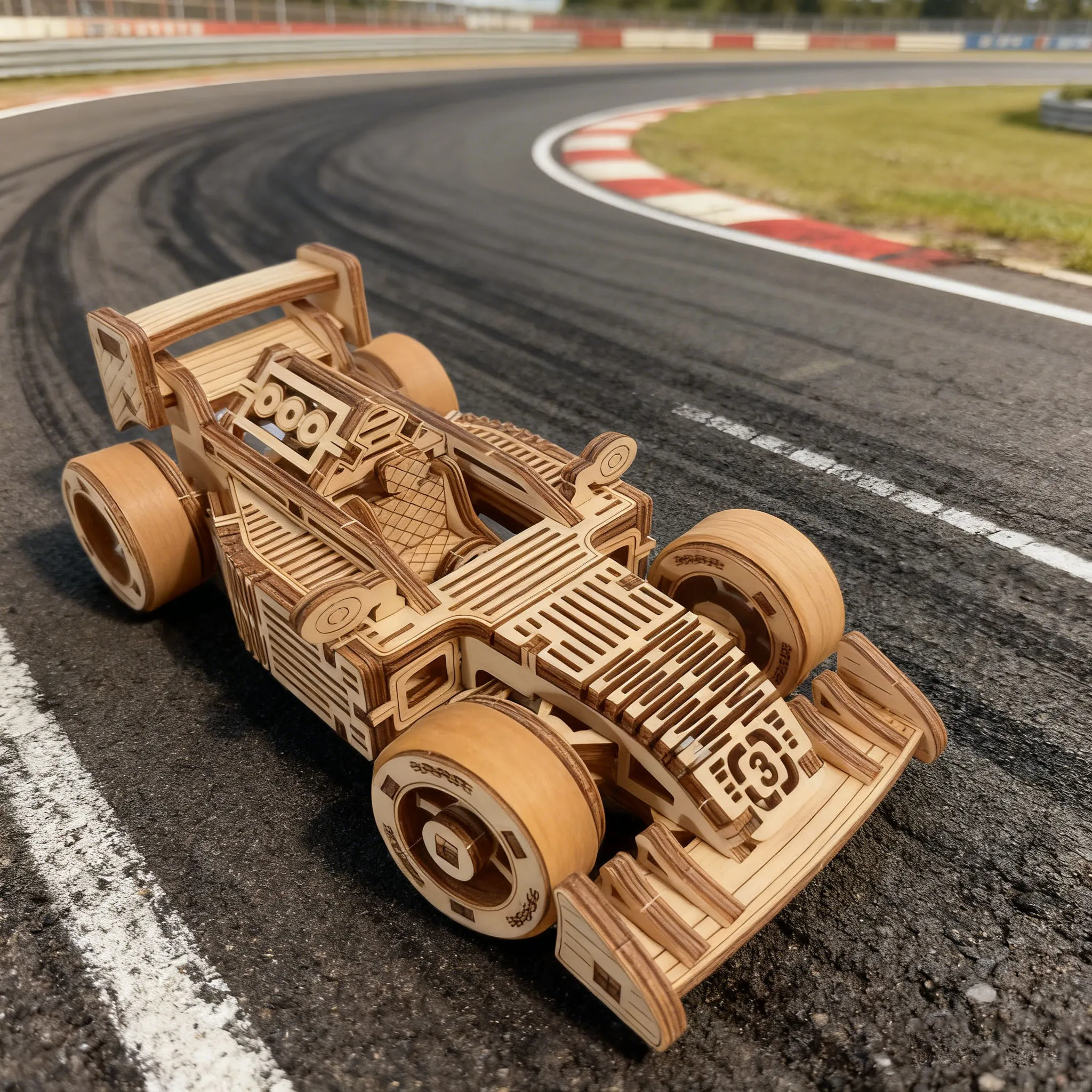 

3D Puzzle Wooden Mini Car Model Kit DIY Jigsaw Construction Fun Set Wooden Building Blocks Birthday Gift New Year Present