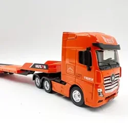 Huina 1730 Model Truck 2023 New 1:50 Scale Semi -alloy Flat Trailer 12 Wheel Engineering Vehicle Diecast Car Toy For Boys Child