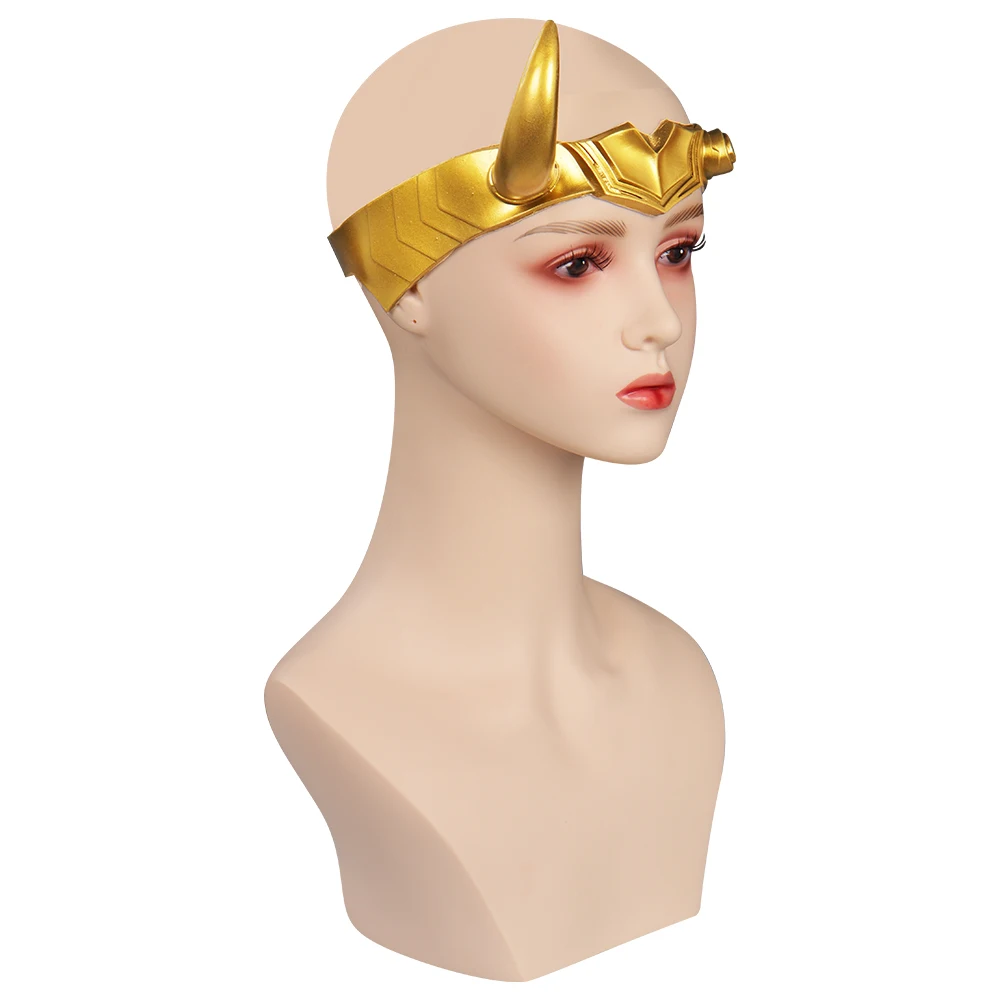 Sylvie Mask Headband Cosplay Latex Men Women Fantasy Masks Helmet Masquerade Adult Halloween Party Costume Props Gifts