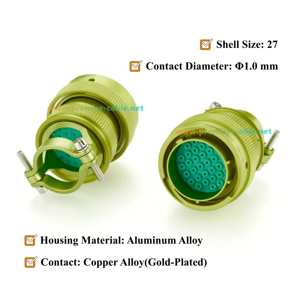 СНЦ23 Series 32 Pin Male Plug with Straight Clamp Cable Tail, ZH23-32/27B-6-B, СНЦ23-32/27B-6-B, SNTs23-32/27V-6-V