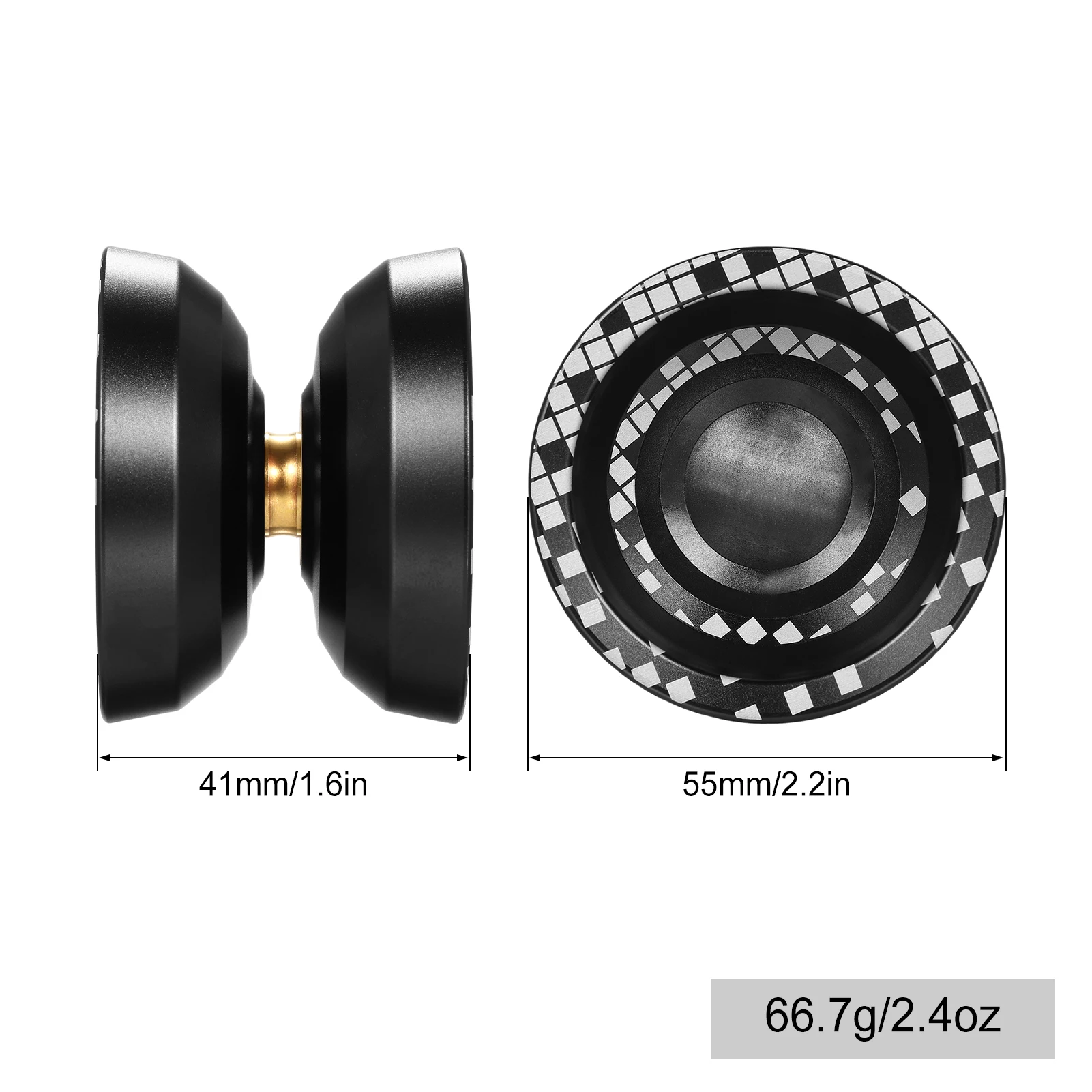 Professional Yoyoball Aluminum Alloy Responsive Yoyoball with Unresponsive Bearing  Beginners Unresponsive YoYo