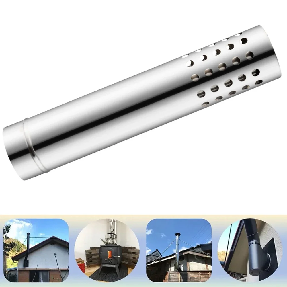 Stove Pipe 6cm High Quality New Strong Discharge Water Heater Stove Chimney Pipes Windscreen Trim Cover Exhaust Pipes