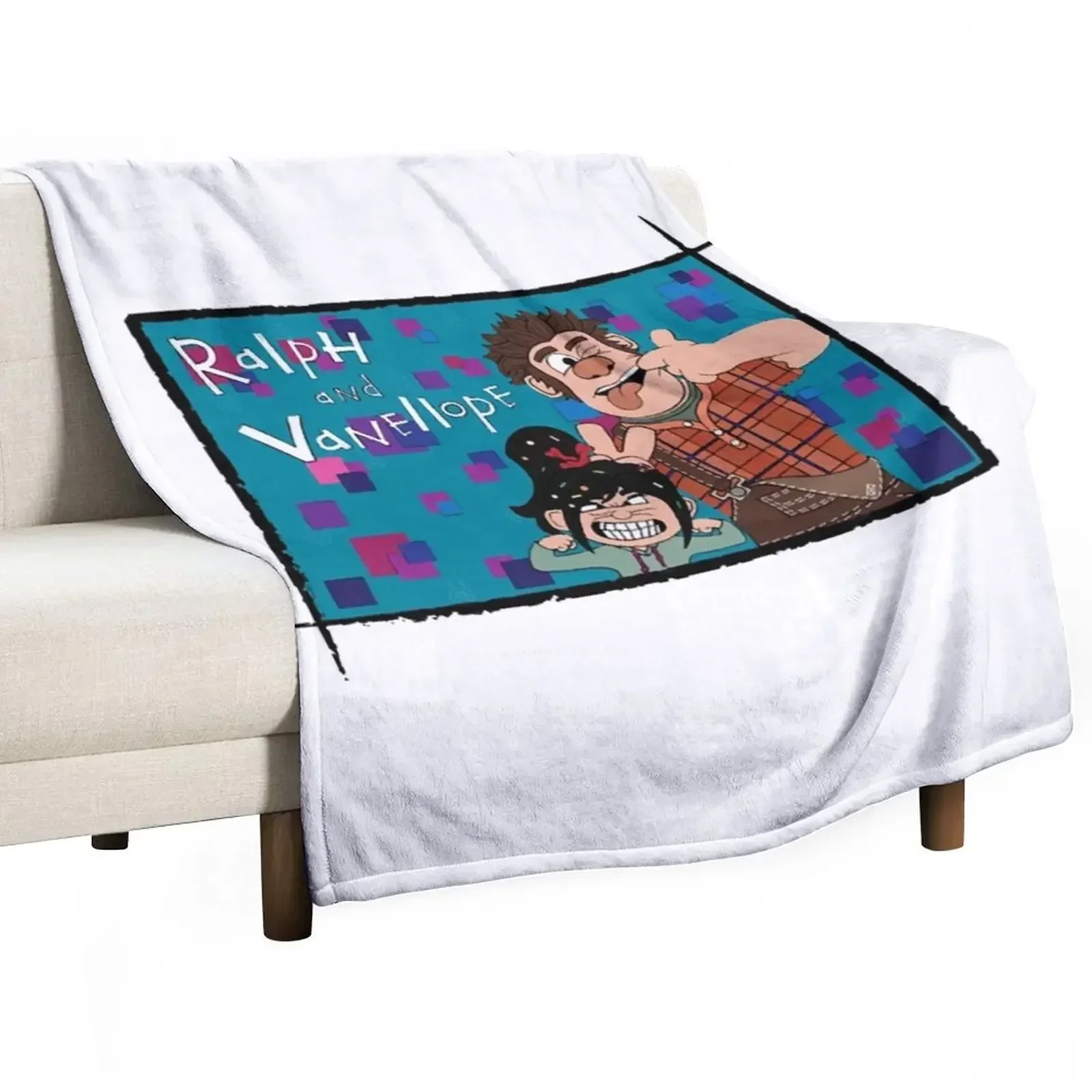 New Ralph & Vanellope Throw Blanket Bed linens warm winter Stuffeds Sofa Throw Blankets