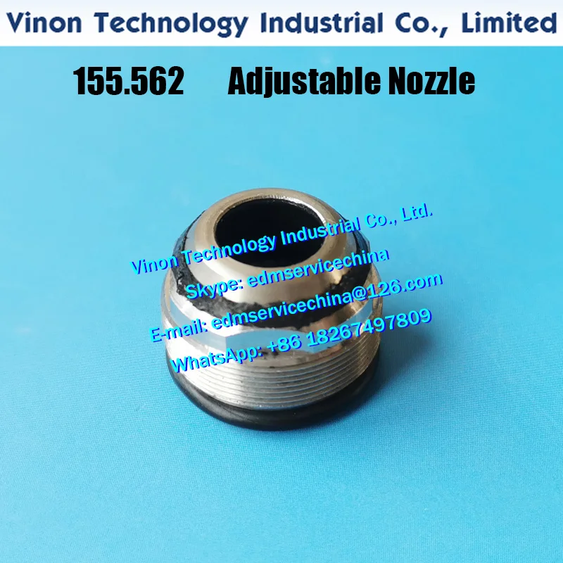 

155.562 edm Adjustable Nozzle 7.5mm for Agie wire-cut edm machines. 24.02.985, 155562, A155562, 155.562.2, 590155562