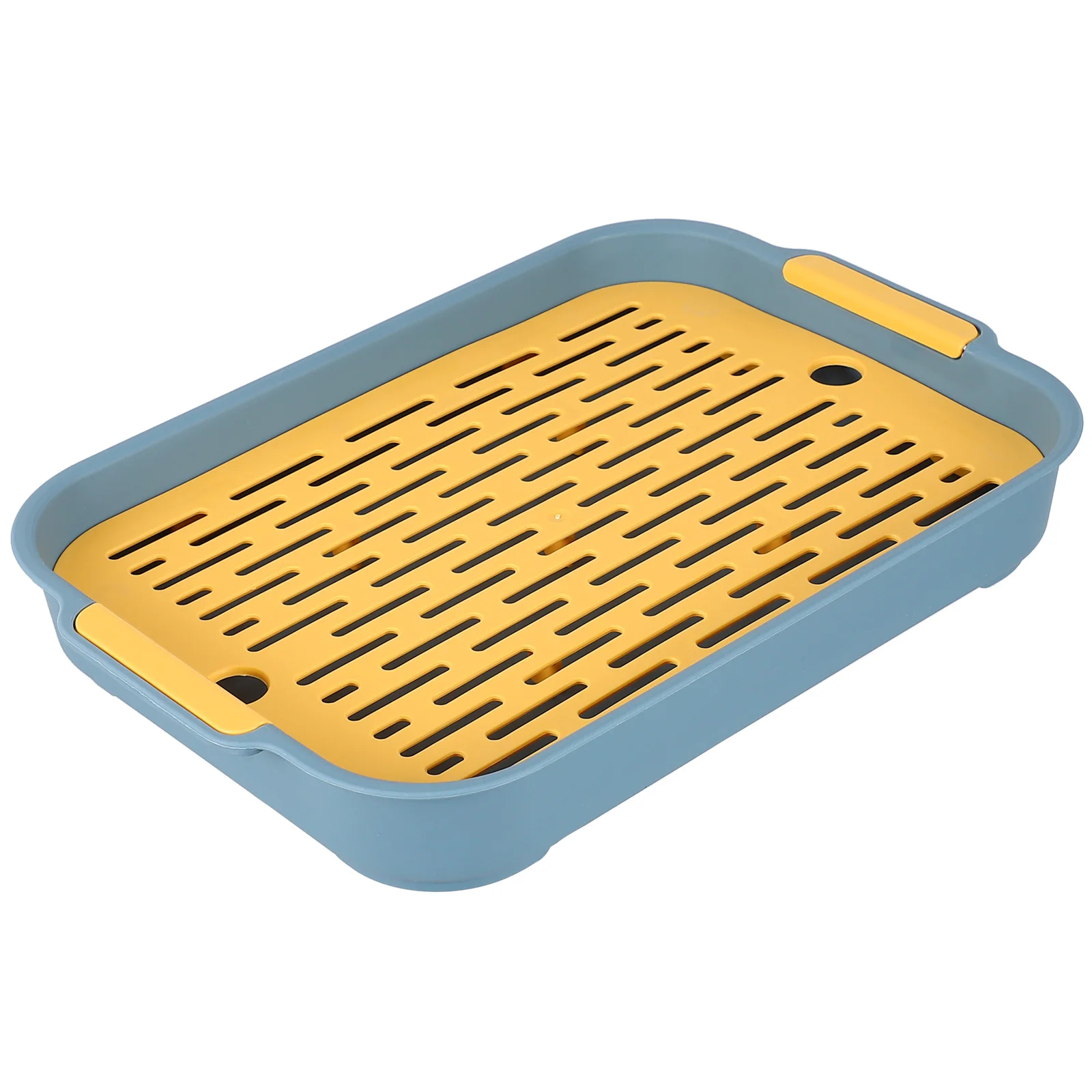 

1 pc Fruit Plate Drain Board Drip Tray Chopstick Stand Dish Drainer PP Material Food Storage Kitchen Home Furnishing