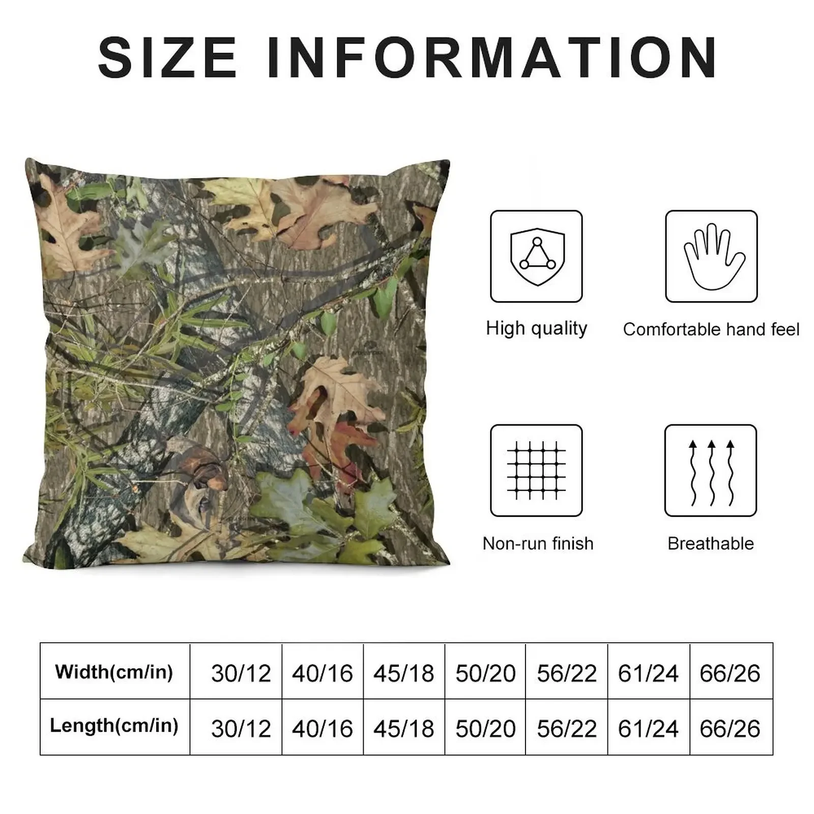 Mossy Oak Throw Pillow Christmas Pillows Cushion Covers For Living Room pillow