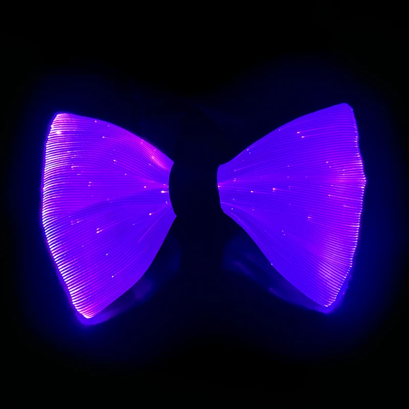 

Мужской светящийся в темноте галстук-бабочка на Хэллоуин с LED-подсветкой, перезаряжаемый, регулируемый аксессуар для вечеринок и подарков
