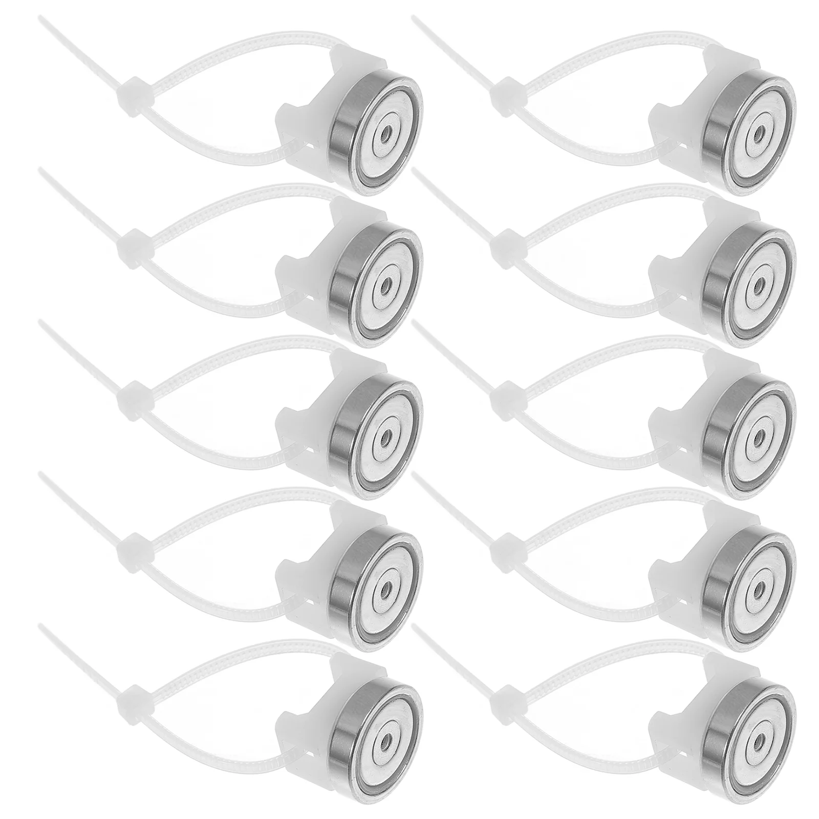 10 Pcs Magnetic Cable Holder Stable Tie Wire Ties Attraction Suction Cup Hook Base with