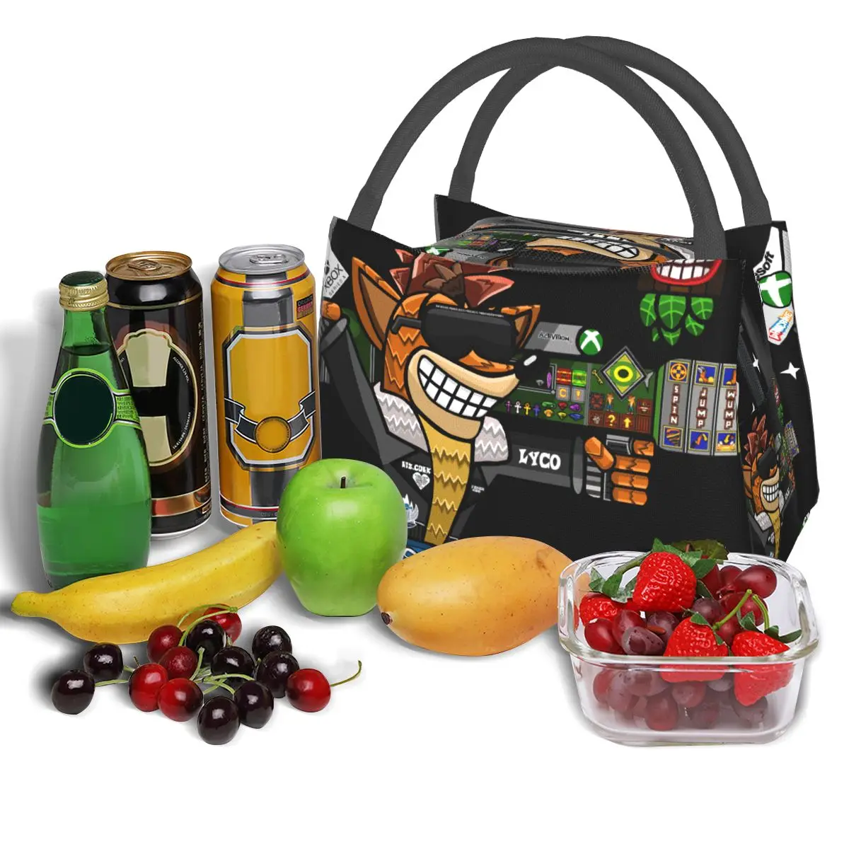 Gaming Icon Crashes Xbox Portable insulation bag for Cooler Food Office Pinic Container