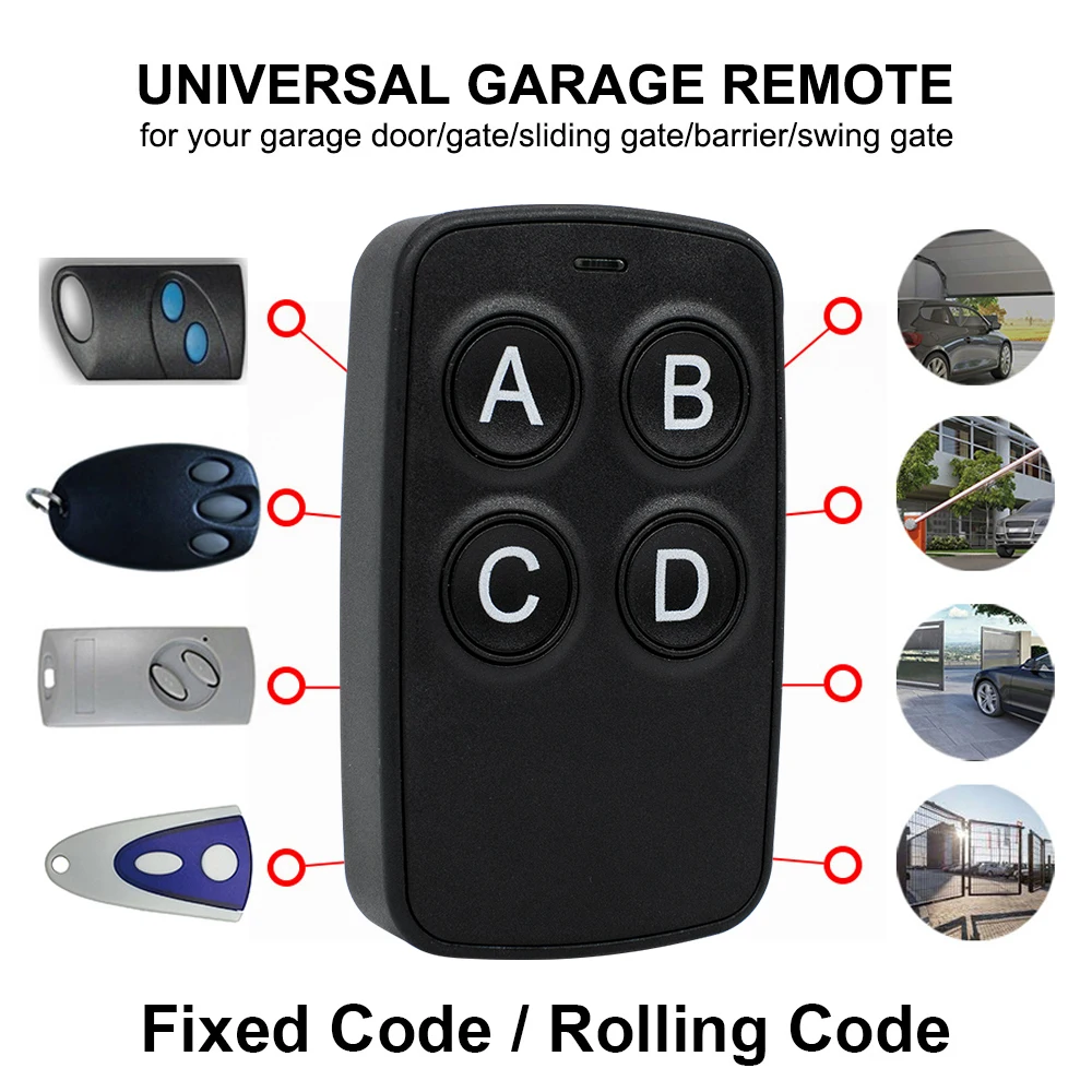 Mais recente Duplicador de Controlo Remoto de Porta de Garagem Multifrequência 280MHz-868MHz 433MHz 868MHz Auto Scan Clone Code Grabber Gate Opener