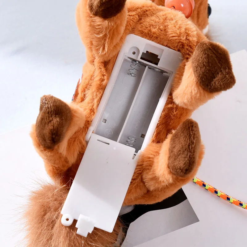 Urocza elektryczna pluszowa zabawka dla dzieci - symulacja konika, chodzący, szczekający, kiwający ogonem, prezenty dla dzieci, elektroniczny zwierzak, pluszowe lalki.